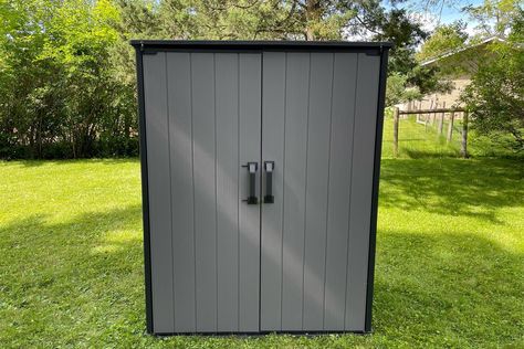 Keter Storage Shed Review: This Handy Storage Solution Is Perfect for Small Yards Keter Storage, Keter Shed, Handyman Hacks, Keter Sheds, Resin Sheds, Small Yards, Yard Tools, Large Sheds, Shed Kits