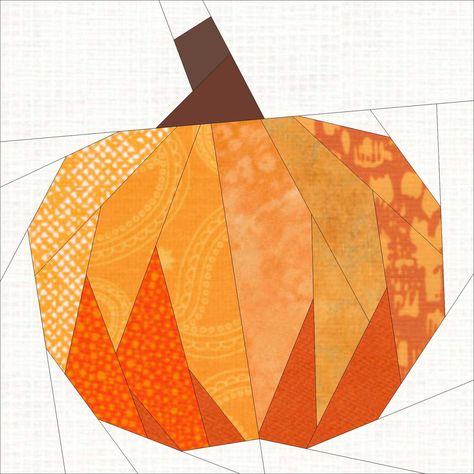 Fall Paper Piecing Patterns Free, Scrappy Pumpkin Quilt Block, Fall Quilt Blocks, Release Letter, Pumpkin Quilt Pattern, Pumpkin Quilt, Seasonal Quilts, Autumn Quilt, Fall Quilt Patterns