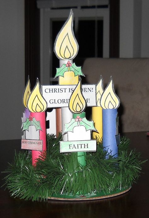 How to make an Orthodox Christian Advent Wreath. Advent Homeschool, Advent Wreath Craft, Craft For Christmas, Fasting Prayer, Christian Youth, Christmas Advent Wreath, Christian Traditions, Christian Cards, Advent Wreath