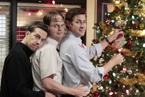 No Merchandising. Editorial Use Only. No Book Cover Usage.Mandatory Credit: Photo by NBC-TV/Kobal/REX/Shutterstock (5886251w) Ed Helms, Rainn Wilson, John Krasinski The Office - 2005 NBC-TV USA TV Portrait Documentary Andy Bernard, Office Jokes, The Office Show, Christmas Lesson, Office Tv, 2 Broke Girls, Office Memes, Office Wallpaper, Office Holiday Party