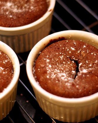 Desserts - Page 7 of 7 - Table for Two® by Julie Wampler - Everyday Dessert Recipes - Page 7 Ramkin Recipes, Lava Cake Recipe Easy, Ramekin Dessert, Ramekin Recipe, Molten Lava Cake, Molten Cake, Lava Cake Recipes, Molten Lava Cakes, Table For Two