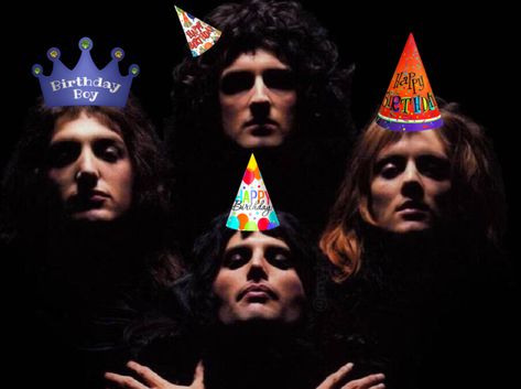 Bohemian Bday Bohemian Rhapsody Themed Party, Queen Band Birthday Party Ideas, Freddie Mercury Themed Party, Happy Birthday Punk Rock, Glam Rock Birthday Party Ideas, Happy Birthday Metal Rock, Queen Rock Band, Roger Taylor Queen, John Deacon