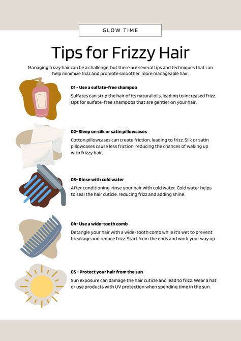 Struggling with unruly frizz that refuses to cooperate? We've got you covered! Dive into our latest post for expert tips and tricks on managing frizzy hair like a pro. From sulfate-free shampoos to cold water rinses, discover the ultimate routine to quench your hair's thirst for moisture and bid farewell to frizz. Learn the importance of a wide-tooth comb in your arsenal and sleep your way to smoother strands with silk pillowcases and hydrate from within for that enviable shine. Frizzy Hair Routine, Natural Hair Maintenance, Frizzy Hair Tips, Healthy Hair Routine, Diy Beauty Treatments, Silk Pillowcases, Frizz Free Hair, Nail Care Tips, Perfect Skin Care Routine