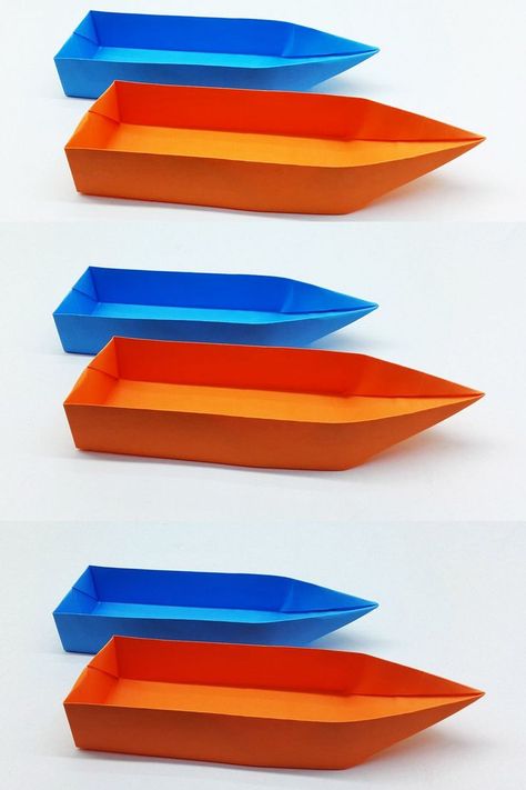 How To Make Paper Boats Step By Step, How To Fold A Paper Boat, Origami Boat Easy, Boat Making Craft, Paper Boat Aesthetic, How To Make A Boat, Paper Boat How To Make, Boat Crafts Preschool, Paper Boat Template