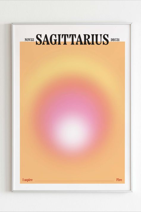 Aura Poster Sagittarius, Aura Wall Art Prints, Zodiac Aura Poster, Sagittarius Wall Art, Aura Posters Aesthetic, Sagittarius Aura, Sagittarius Poster, Mood Room, Zodiac Aura