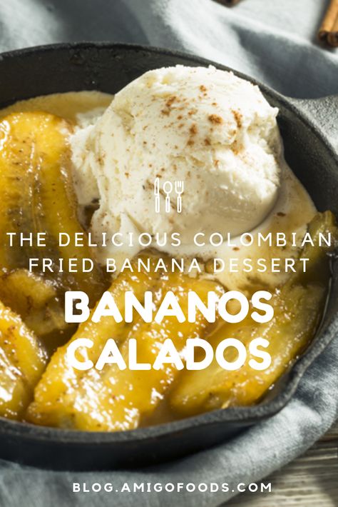 Bananos calados can be translated as soaked bananas. No, it doesn’t sound very appealing but is actually one of the most delicious fried banana desserts you’ll ever try. Columbian Desserts Recipes, Colombian Desserts Easy, Latin Desserts Easy, Columbian Food Recipes, Columbian Desserts, Colombian Kitchen, Latin Dessert Recipes, Columbian Food, Colombian Desserts