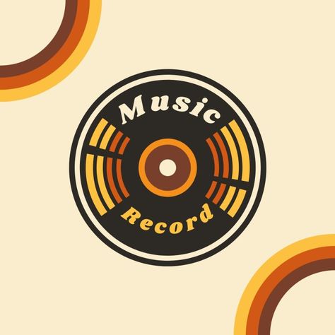 Retro Music Record Store Logo Logo Music, Alley Cats, Store Logo, Shop Logo Design, Alley Cat, Record Shop, Music Shop, Music Logo, Brand Kit