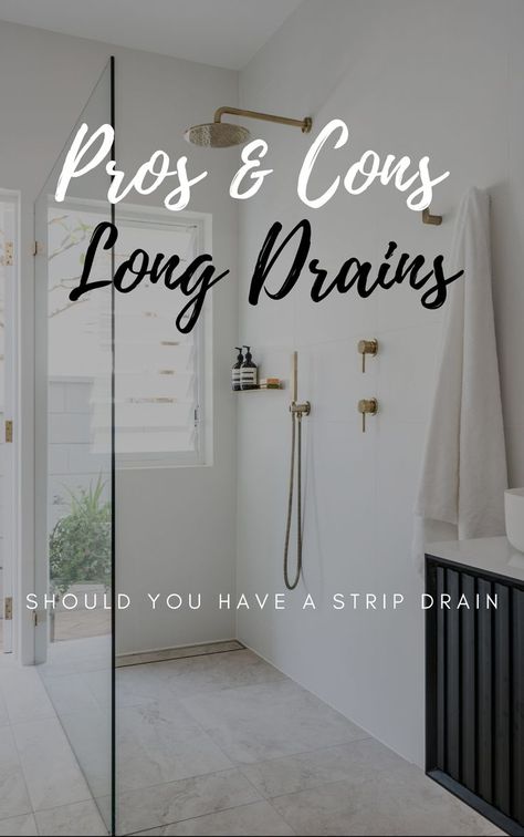 Lineal Shower Drains, Wet Room Drain, Linear Shower Drain Ideas, Linear Drains For Showers, Bathroom Drain Ideas, Shower Drain Ideas, Bathroom Underfloor Heating, Channel Drain, Tile Walk In Shower