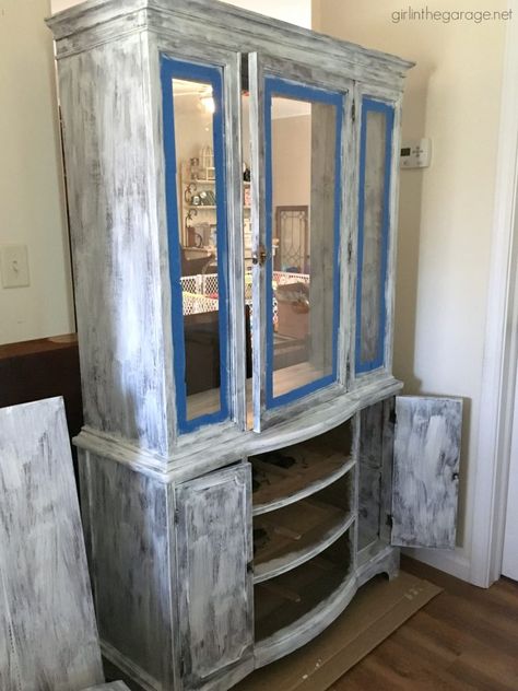 How To Paint A China Cabinet, China Cabinet Redo Farmhouse, Chalk Paint Curio Cabinet, Refurbished China Hutch Ideas, Painting An Old China Cabinet, Painting China Cabinet Ideas, Painting China Cabinet, Chalk Paint China Cabinet, Diy China Cabinet Makeover