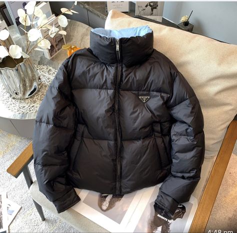 Prada Puffer Jacket, Real Wolf, Prada Coat, Warm Outfit, Trip Outfit, Long Jackets For Women, Snow Coat, Race Wear, Pilot Jacket