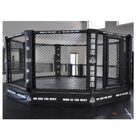 Mma Octagon, Garnet Flats, Boxer Aesthetic, Plastic Factory, Boxing Rings, Sports Academy, Martial Arts Equipment, Ranch House Designs, Mma Gym