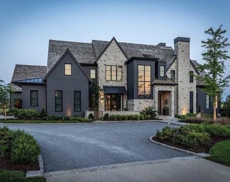 Bg Design, Modern Farmhouse Exterior, Farmhouse Exterior, Luxury Homes Dream Houses, Dream House Exterior, House Goals, Dream House Plans, House And Home Magazine, House Designs Exterior