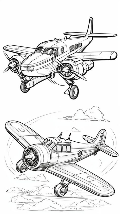 Airplane Coloring Pages, Farm Animal Coloring Pages, Coloring Pages Inspirational, Truck Coloring Pages, Cartoon Coloring Pages, Poster Colour, Animal Coloring Pages, Book Page, Coloring Book Pages