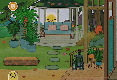 Toca Boca Cozy Cottage, Toca Boca Misty Cottage Ideas Outside, Toca Boca Patio Ideas, Toca Boca Room Ideas Misty Cottage, Misty Cottage Toca Boca, Toca Boca Misty Cottage Ideas, Ideas Toca Boca, Toca World, Free House Design