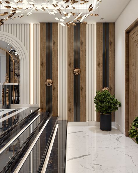 Luxury Entrance :: Behance Apartment Lobby Entrance Interior Design, Apartment Lobby Entrance, Foyer Design Luxury, Luxury Foyer Entrance, University Interior Design, Faculty Of Engineering, Luxury Entrance, Entrance Foyer Design, Restaurant Entrance