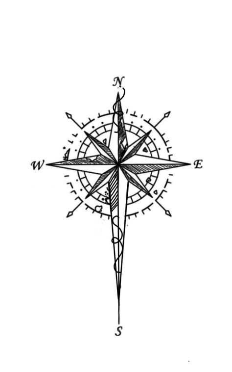 Men Compass Tattoo Ideas, Nautical Compass Drawing, Compass Drawing, Tattoo 2023, Lioness Tattoo, Alpona Design, Nautical Compass, Music Tattoos, Tattoo Inspo