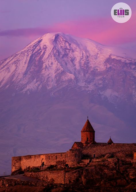 Khor Virap Monastary and Ararat Mountain in the background. #Armenia #nature #travel #history #architecture #journey Mount Ararat, Armenia Travel, Noah Ark, Armenian History, Saint Gregory, Armenian Culture, World Vision, Noah's Ark, Armenia