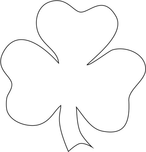 Shamrock Patterns Free Printable, Shamrock Template Free Printables, Printable Shamrock Template, Shamrock Clip Art, Shamrock Outline, Shamrock Pictures, Shamrock Printable, Shamrock Template, Daycare Business