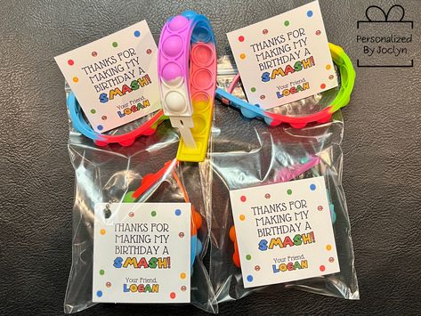 Super Smash Bros Party, Super Mario Party Favors, Bracelet Favors, Birthday Goody Bags, Super Mario Bros Party, Class Birthdays, Mario Bros Party, Birthday Goodie Bags, Mario Birthday Party