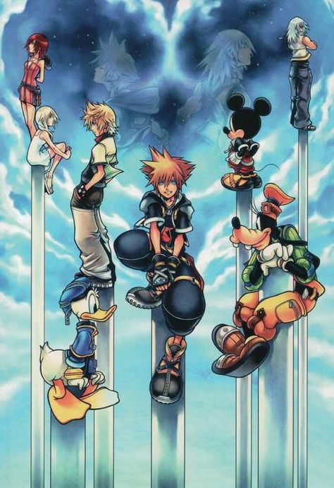 Roxas Kingdom Hearts, Kingdom Hearts Wallpaper, Kingdom Hearts Ii, Disney Kingdom Hearts, Kingdom Hearts Fanart, Sora Kingdom Hearts, Kingdom Hearts Art, Kingdom Heart, Heart Poster