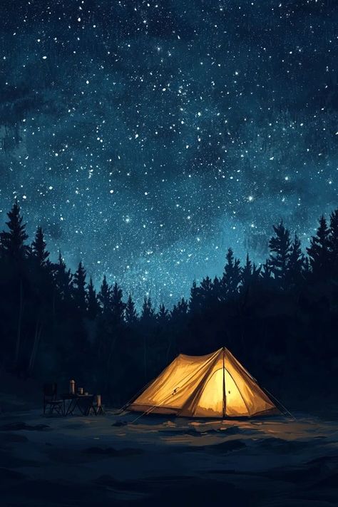 "🏕️✨ Experience the magic of tent camping under a starlit sky! Enjoy cozy nights by the campfire and breathtaking views of the cosmos. 🌌🔥 #TentCamping #UnderTheStars #OutdoorAdventure" Cozy Tent, Camping Under The Stars, Cozy Camping, Starlit Sky, Pretty Landscapes, The Cosmos, Under The Stars, Tent Camping, Outdoor Adventure