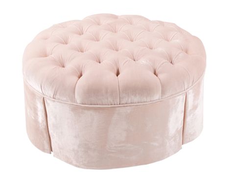 Pink Velvet Ottoman Ottoman Cubes, Baby Crib Designs, Pink Ottoman, Rooms Decoration, Velvet Ottoman, Furniture Luxury, Designer Baby, Luxury Baby, Dream Room Inspiration