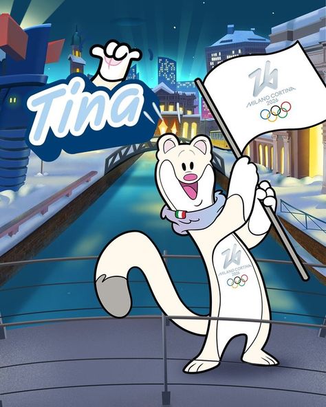 Milano Cortina 2026 on X: "Introducing Tina! The Olympic mascot of Milan Cortina 2026!​ #TinaMilo | #Mascots2026 | #MilanoCortina2026 | #Olympics | #Olimpiadi | @Olympics https://t.co/j9FqD7daNU" / X Olympics Graphics, Olympic Logo, Olympic Mascots, Paralympic Games, Olympic Sports, Winter Games, Mascot Design, Winter Olympics, Cartoon Character Design