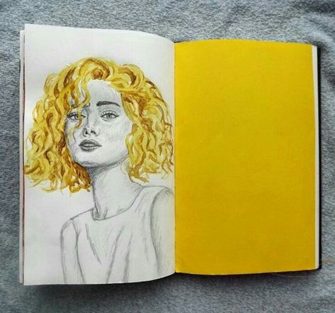 Shades Of Yellow Color, Kunstjournal Inspiration, Tumblr Art, Journal 3, Art Tumblr, Bullet Journal Art, Visual Journal, Arte Sketchbook, Arte Inspo