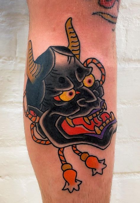 Japanese Demon Tattoo, Art Demon, Japanese Demon, Demon Tattoo, Cowgirl Art, Traditional Tattoo Art, Vintage Cowgirl, Japanese Tattoo Art, Japanese Tattoo