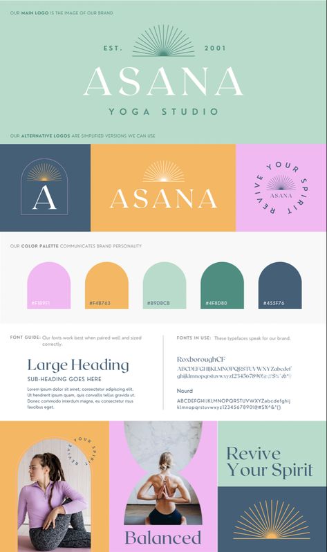 Zen Color Palette, Yoga Branding Design, Brand Mood Board, Branding Mood Board Inspiration, Style Tips And Tricks, Personal Branding Identity, Instagram Feed Planner, Spa Branding, Identity Design Inspiration