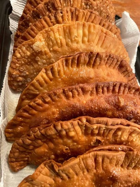 Beef and Cheese Empanadas - Itaira Eats Fried Empanadas Recipe, Beef And Cheese Empanadas, Pastelitos Recipe, Cheese Empanadas Recipe, Potato Empanadas, Beef Empanadas Recipe, Cheese Empanadas, Beef Empanadas, Visual Recipes