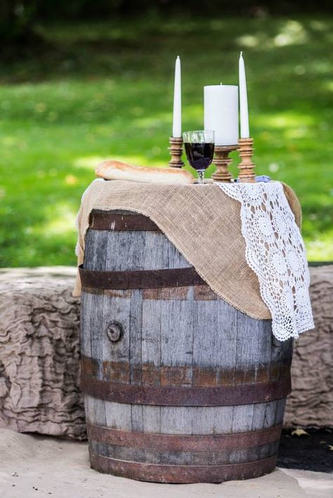 Unity candle and communion Vineyard Wedding Theme, Barrel Wedding, Taylor Wedding, Unity Candles, Unity Candle, Red House, Whiskey Barrel, Wine Barrel, Vineyard Wedding