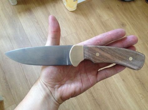 Picture of Finishing the wooden handle Knife Pictures, Delivery Pictures, First Day Of Work, Morning Texts, Diy For Men, Kitchen Knife, Make Things, Knife Making, My Passion