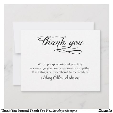 Sympathy Thank You Notes, Nurses Week Quotes, Son Poems, Anniversary Ideas For Him, Expressions Of Sympathy, Card Messages, Thank You Quotes, Monogrammed Gifts, Custom Thank You Cards