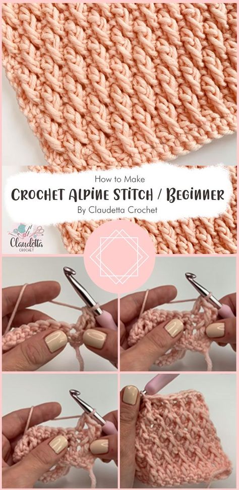 This video will help you to understand how to make the Alpine stitch. You will find step by step crochet instruction and free pattern ideas. Basic crocheting skills required. Enjoy! Alpine Stitch Scarf Pattern, Alpine Stitch Crochet, Crochet Alpine Stitch, Alpine Stitch, Crochet Stitches Free, Step By Step Crochet, Your Crochet, Do It Yourself Crafts, Pattern Ideas