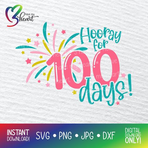 100th Day Of School Shirts Cricut, 100 Días De Clases, Fireworks Clipart, Clark Griswold Christmas, School Shirt Svg, 100 Days Of School Svg, Fireworks Svg, School Designs, Christmas Games For Kids