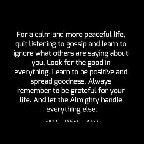 Learn To Ignore Quotes, Learn To Be Grateful Quotes, Ignore Gossip Quotes, Spreading Gossip Quotes, Learning To Be Quiet, What Others Say About You Quotes, Learn To Be Quiet Quotes, Look For The Good Quotes, Gossip Quotes Life Lessons