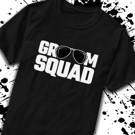 Matching Groomsman Group Groomsmen Bachelor Party T-Shirt - Bachelor Party gifts Groomsmen Sunglasses, Wedding Squad, Groomsmen Fashion, Wedding Sunglasses, Groomsmen Outfits, Bachelor Party Gifts, Summer Wedding Outdoor, Bridesmaids And Groomsmen, Clothing Labels