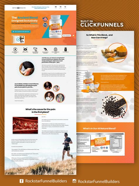 Funnel Design Ideas, Funnel Design Inspiration, Product Web Banner, Supplement Design, Sales Funnel Design, Keep Hustling, Funnel Design, Health Products Design, Landing Page Inspiration