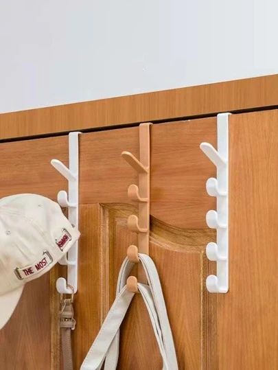 Decorative Coat Hooks, Closet And Bathroom, Over The Door Hooks, Plastic Organizer, Plastic Hangers, Solid Doors, Door Hooks, Hanger Rack, Storage Hooks