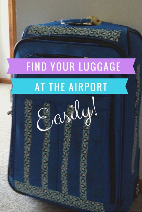 Hate standing at the baggage carousel wondering which bag is yours? Here's how to find your luggage at the airport with a little duct tape and make sure you grab the right one. #travel #protip via @sightdoing Luggage Identifiers, Luggage Stand, Baggage Carousel, Blog Success, Airport Travel, Travel Gadgets, Travel Blogging, Road Trip Hacks, Travel Pins