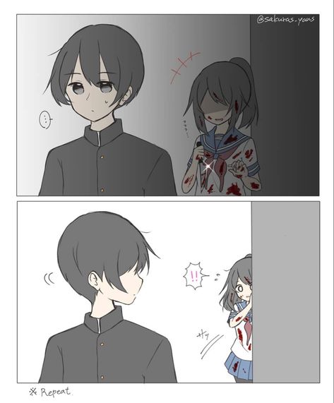 Ayato X Taro, Sims Love, Yandere Simulator Characters, Ayano Aishi, Cute Ipad Cases, Horror Fiction, Kawaii Core, Yandere Simulator, Book Art Drawings