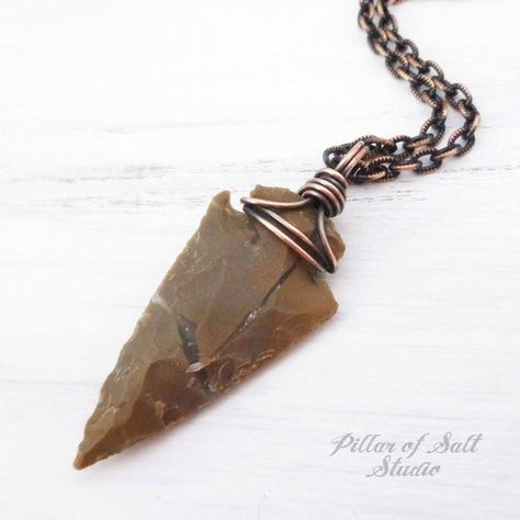 Pillar Of Salt, Arrowhead Jewelry, Arrowheads Jewelry, Arrow Heads, Arrow Head, Arrowhead Necklace, Diy Jewelry Inspiration, Wire Jewelry Designs, Diy Wire Jewelry