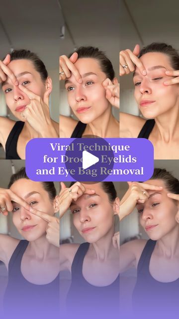 Face Yoga & Skincare App on Instagram: "Say goodbye to droopy eyelids and eye bags with this viral technique! Watch the video to uncover the secret for refreshed, youthful eyes 👁️✨

#eyelidlifting #eyebagremoval #beautyhacks" How To Fix Droopy Eyelids, Skincare App, Droopy Eyelids, Eyelid Lift, Face Yoga, Eye Bags, Saying Goodbye, Watch Video, Beauty Hacks