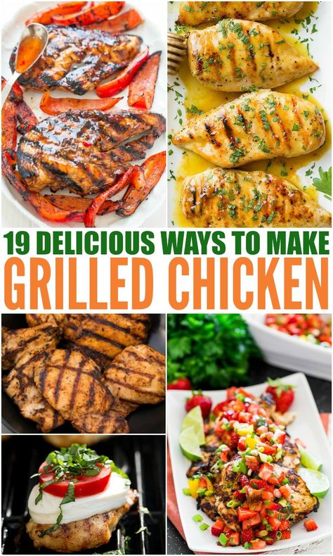 Delicious Grilled Chicken Recipes #grilled #chicken #grilledchicken #familyfreshmeals #healthy #easyrecipe #dinner #summerrecipe via @familyfresh Delicious Grilled Chicken Recipes, Chicken Lunch Ideas, Tasty Grilled Chicken Recipes, Best Grilled Chicken Marinade, Indoor Grill Recipes, Grilled Chicken Recipes Easy, Grilled Chicken Marinade, Easy Grilling Recipes, Chicken Lunch