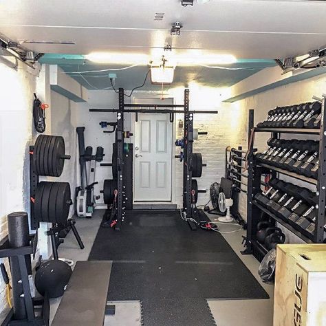 Top 75 Best Garage Gym Ideas - Home Fitness Center Designs Home Gyms Ideas Garage, Garage Home Gym, Garage Gym Design, Home Gym Ideas Small, Small Home Gyms, Garage Gym Ideas, Home Gym Basement, Home Gym Ideas, Home Gym Garage