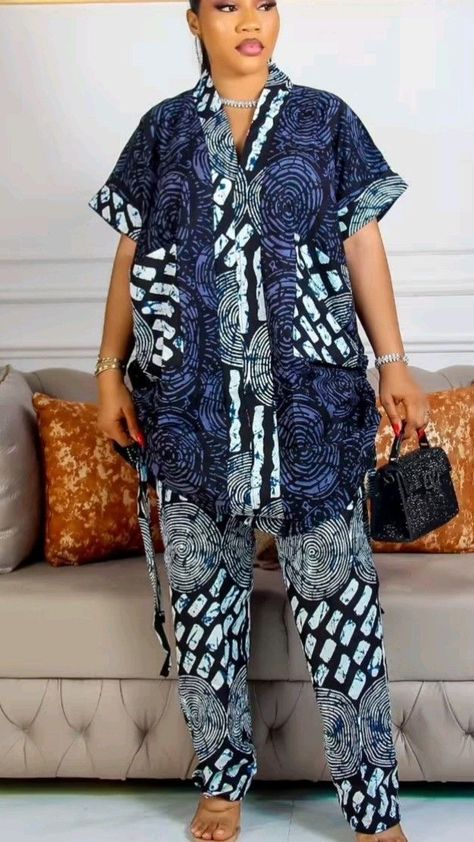 Ankara Trousers And Top For Women, Trouser And Top For Ladies, African Kimono, African Pants, Ankara Trousers, African Print Pants, Dashiki Dress, 2piece Outfits, African Fashion Ankara