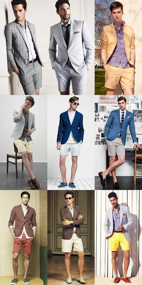 Short Suits Trend for This Summer #shortsuit #womanshort #womansuits #fashionnews #fashionactivation #shortsuittrends Garden Attire, Men Cocktail, Suit With Shorts, Dresses Dinner, Garden Party Outfit, Chic Shorts, Party Outfit Men, Men Party, Mens Fashion Work