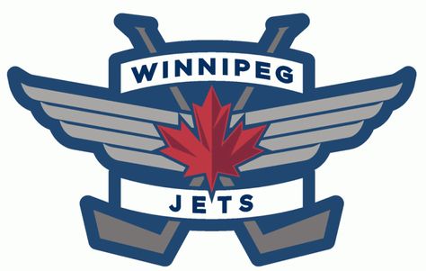 Winnipeg Jets have the best logo in the NHL in MY opinion... Winnipeg Jets Hockey, Air Force Badge, Rock & Roll, Hockey Logos, Nhl Logos, Ice Hockey Teams, Sports Team Logos, Hockey Sticks, Winnipeg Jets