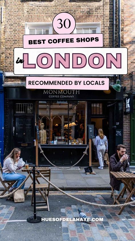 Cute Cafes In London, London Cafe Aesthetic, London Cafes, Coffee In London, Garden Coffee Shop, Cafe In London, London Coffee Shop, London Shops, Monmouth Coffee